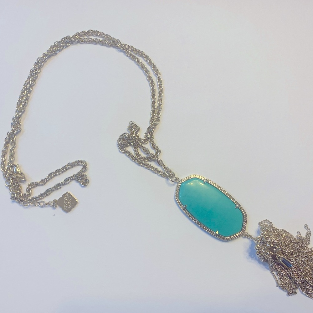 Kendra Scott necklace - green / dark minty color